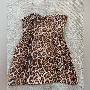 Superdown Cheetah Mini Dress, sz L